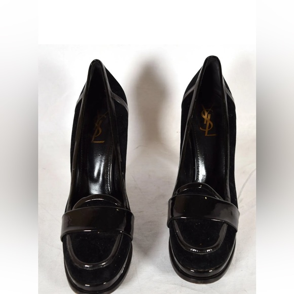 Yves Saint Laurent YSL Shoes Black
Patent Leather Classic Pump Heels size 10/41 - Picture 10 of 11
